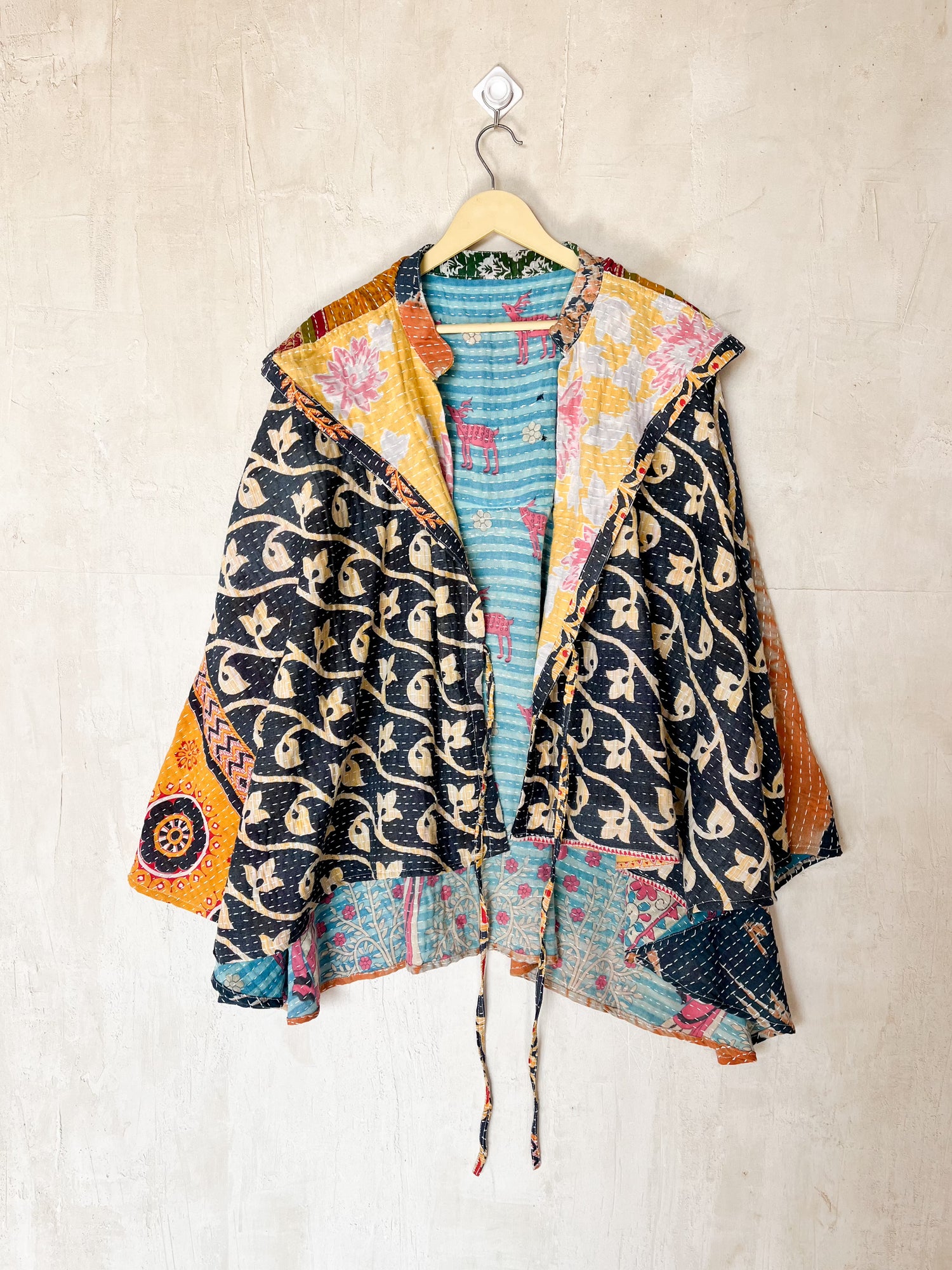 Kantha Hood Poncho (KHDK)