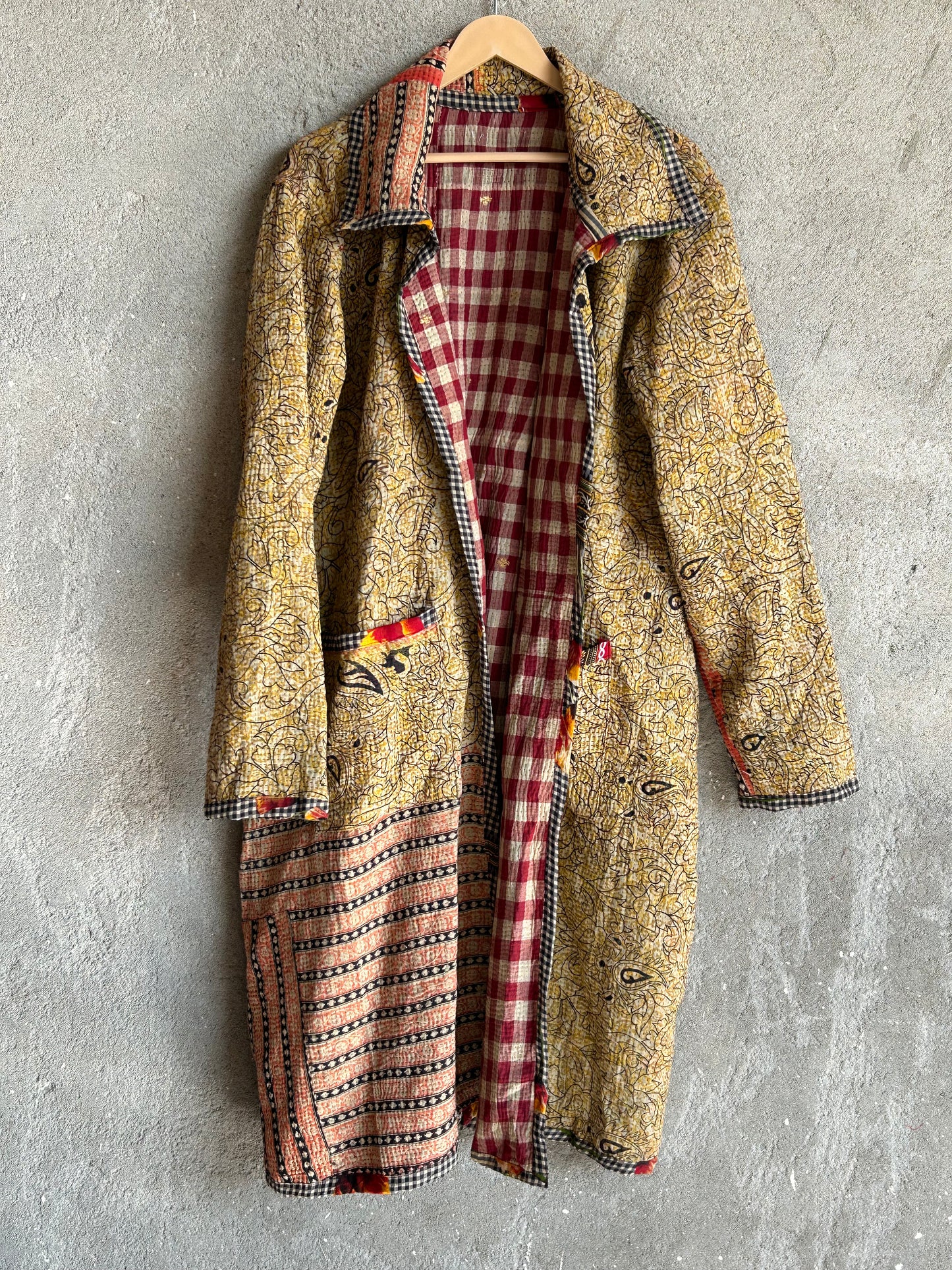 Fine Kantha Long Jacket (FKJC) 12