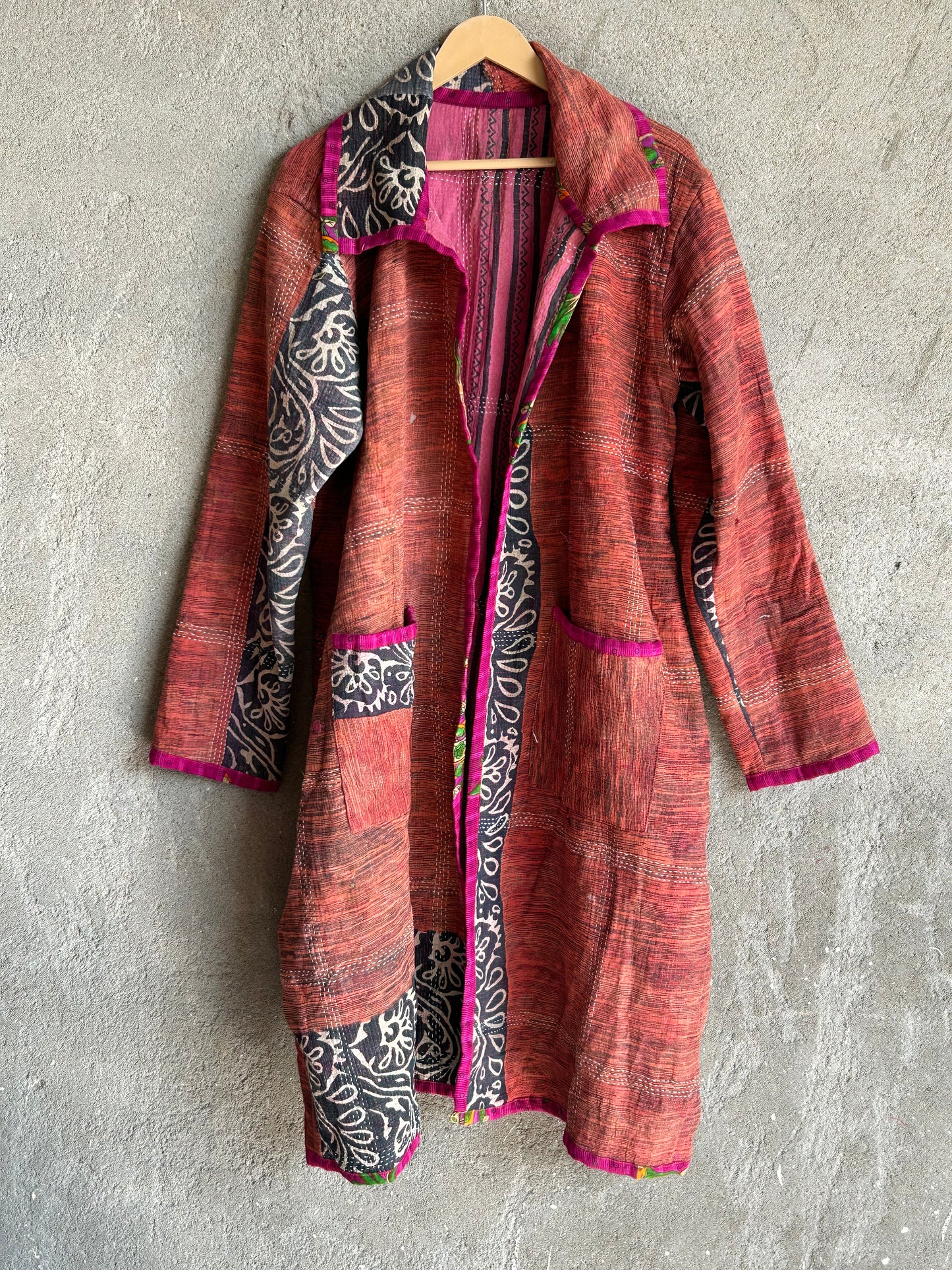 Fine Kantha Long Jacket (FKJC) 52