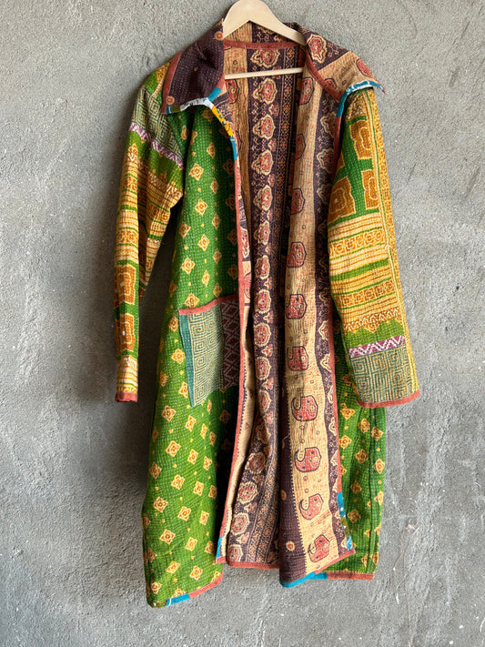 Fine Kantha Long Jacket (FKJC) 54