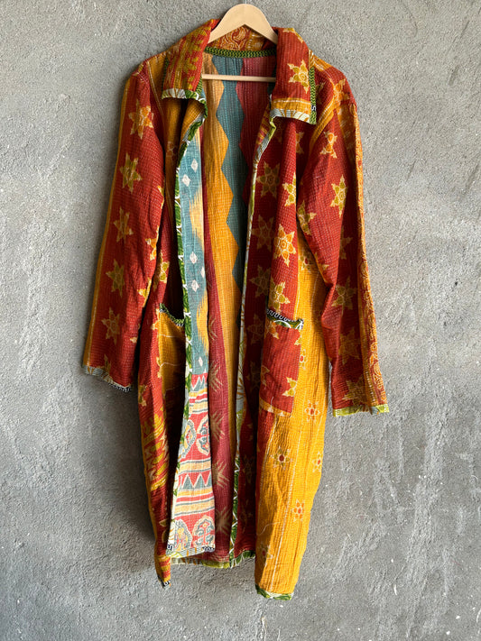 Fine Kantha Long Jacket (FKJC) 63