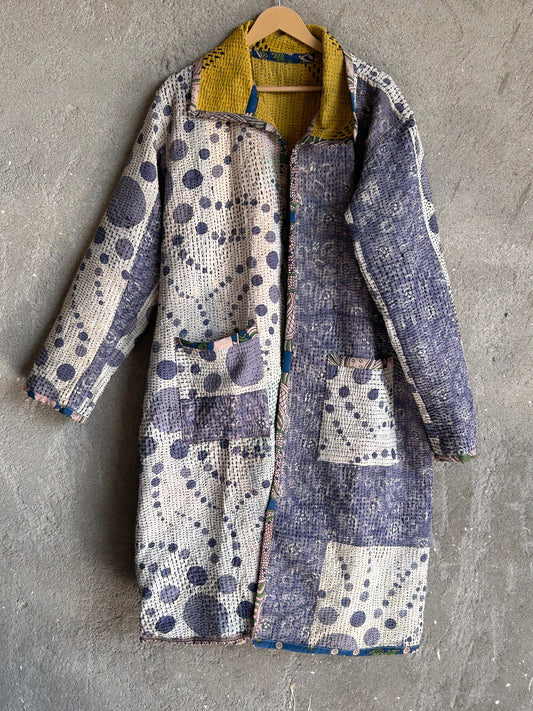 Fine Kantha Long Jacket (FKJC) 64