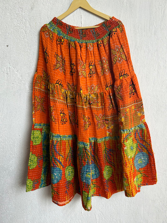 Kantha Frill Skirt KRSKT 104