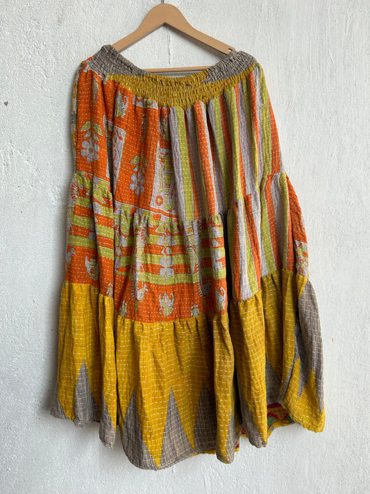 Kantha Frill Skirt KRSKT 12