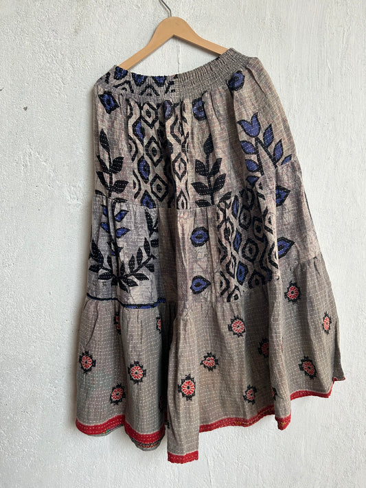 Kantha Frill Skirt KRSKT 126