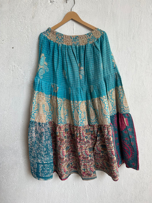 Kantha Frill Skirt KRSKT 154