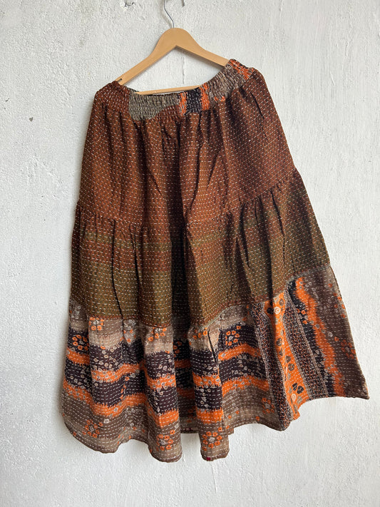 Kantha Frill Skirt KRSKT 159