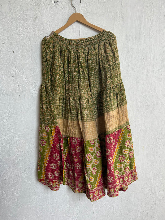 Kantha Frill Skirt KRSKT 161