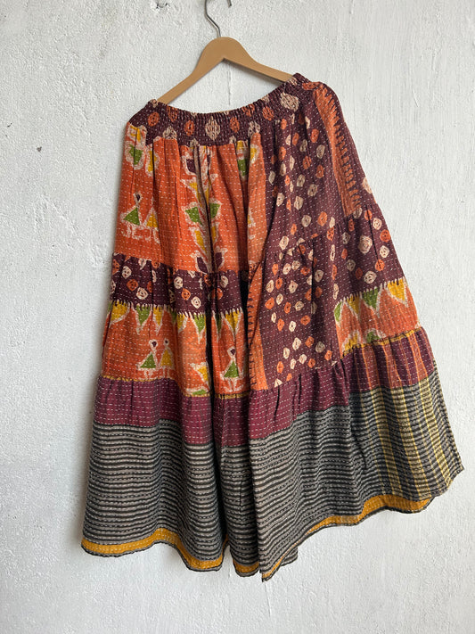 Kantha Frill Skirt KRSKT 162