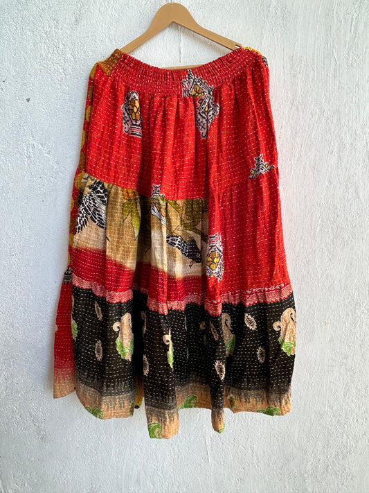 Kantha Frill Skirt KRSKT 189