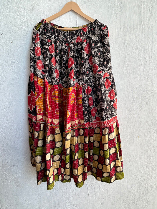 Kantha Frill Skirt KRSKT 191