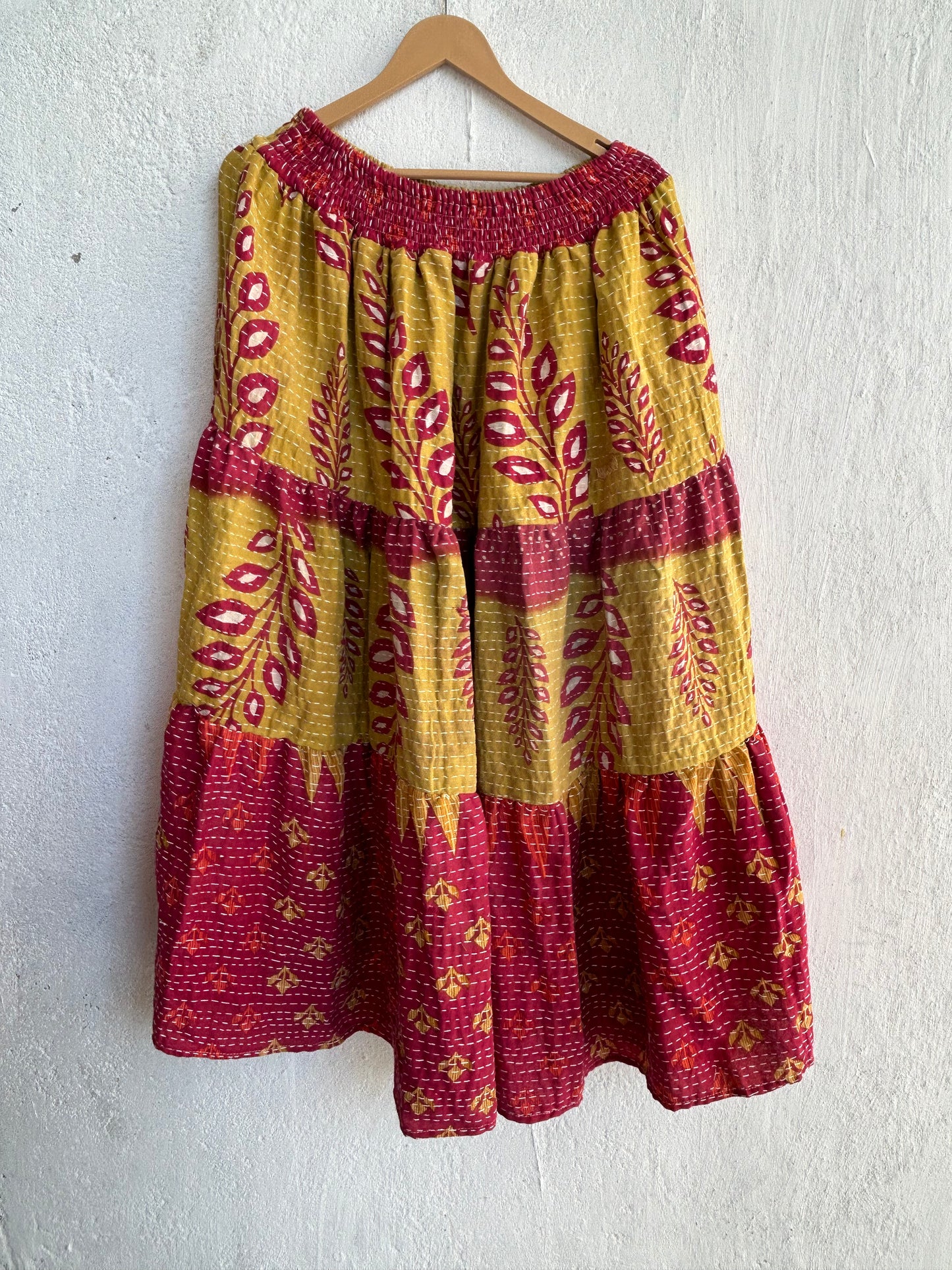 Kantha Frill Skirt KRSKT 192