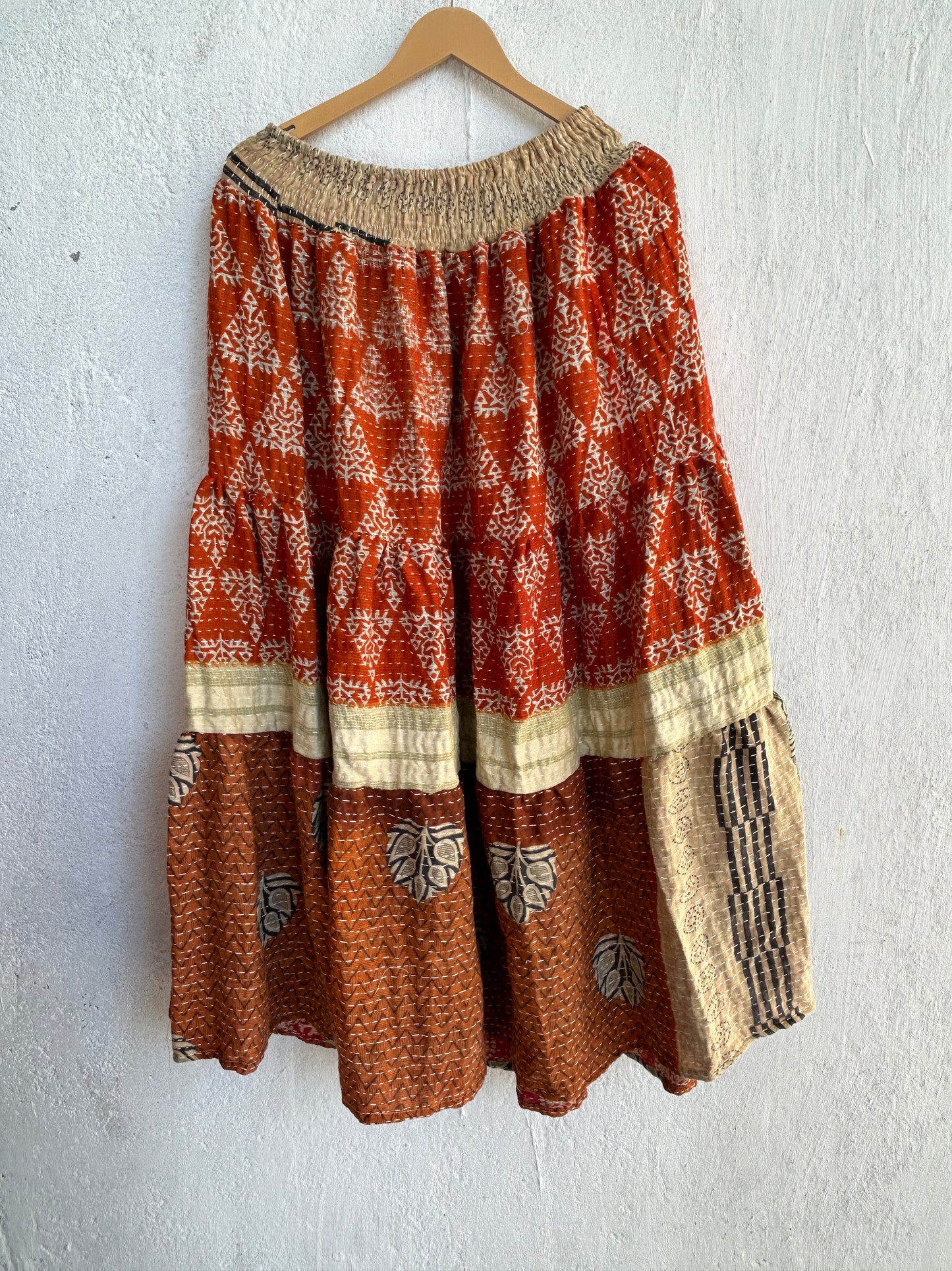 Kantha Frill Skirt KRSKT 193