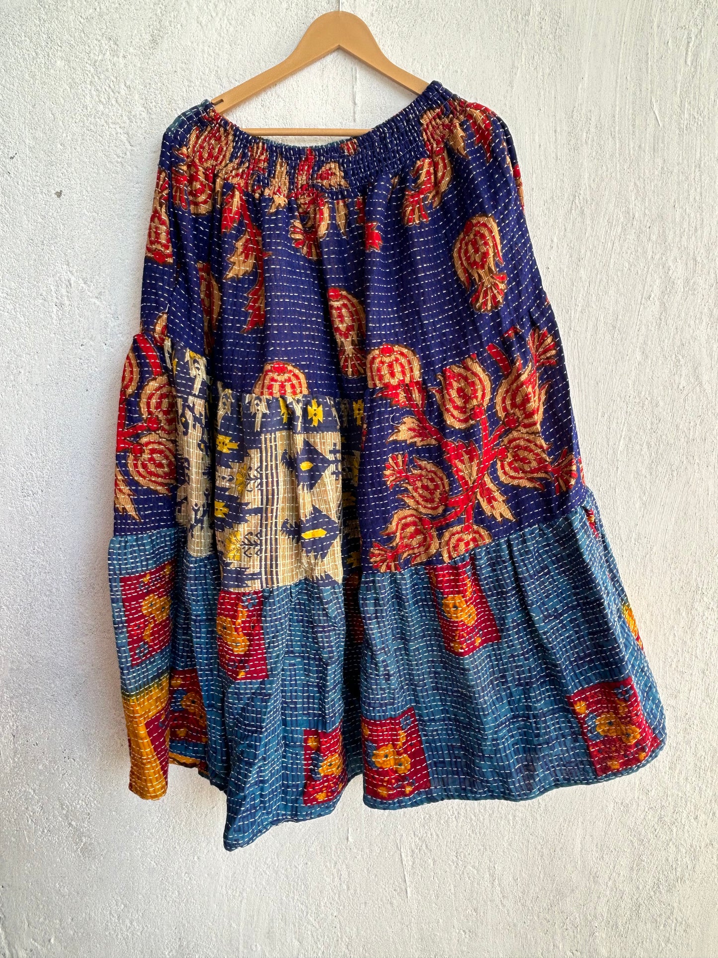 Kantha Frill Skirt KRSKT 194