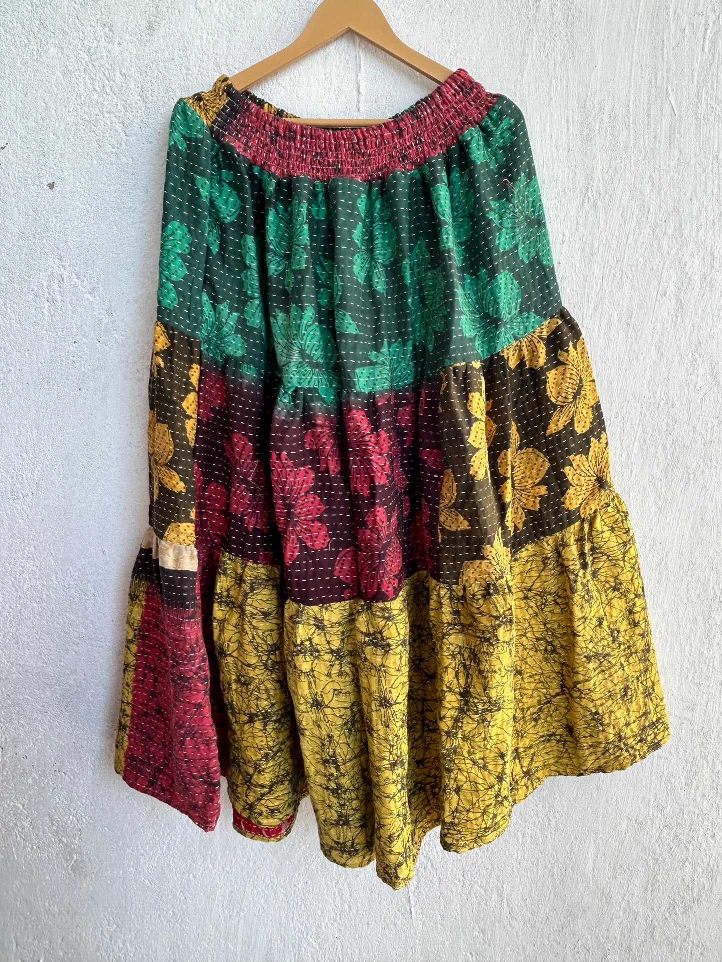 Kantha Frill Skirt KRSKT 196