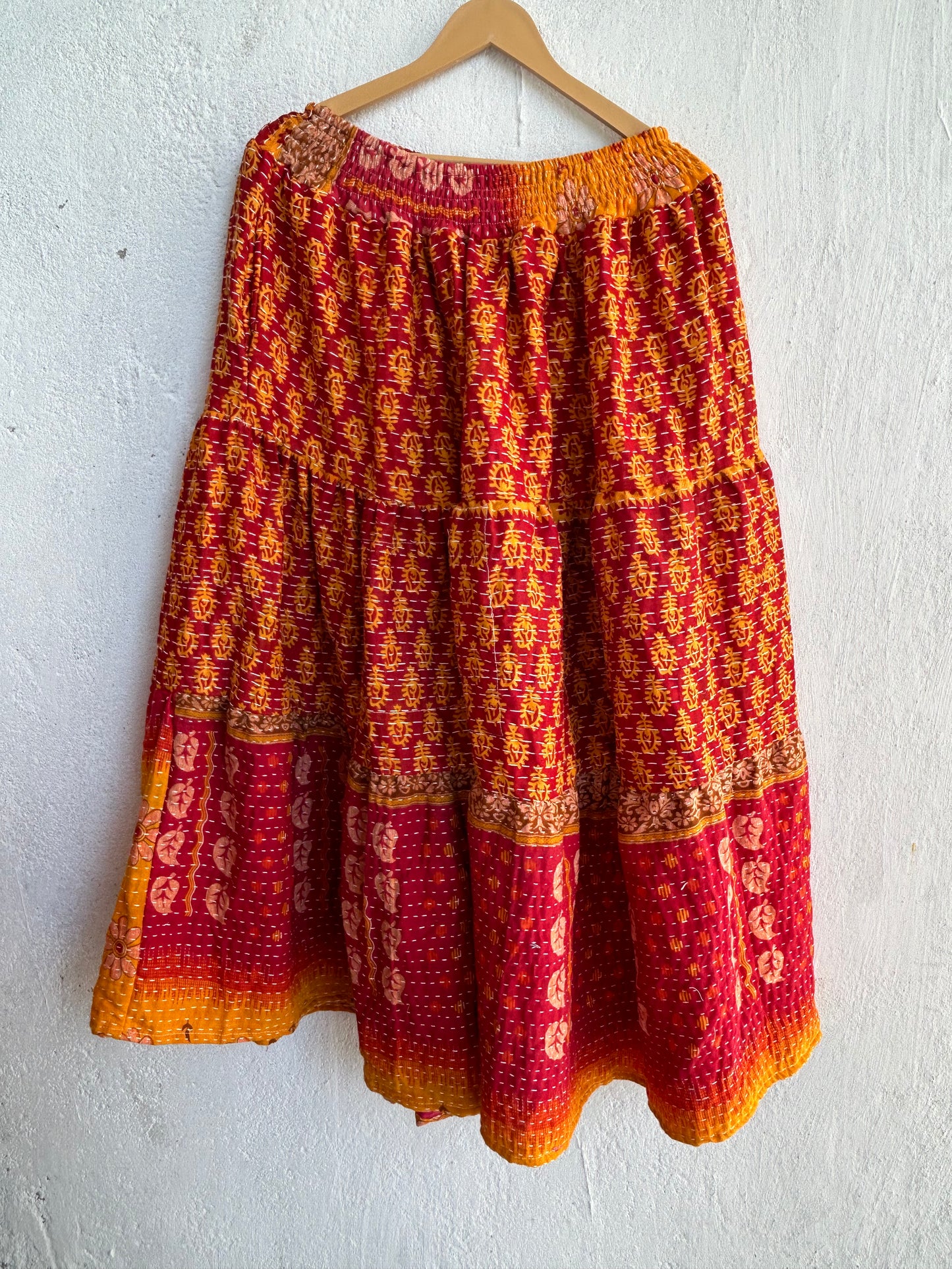 Kantha Frill Skirt KRSKT 197