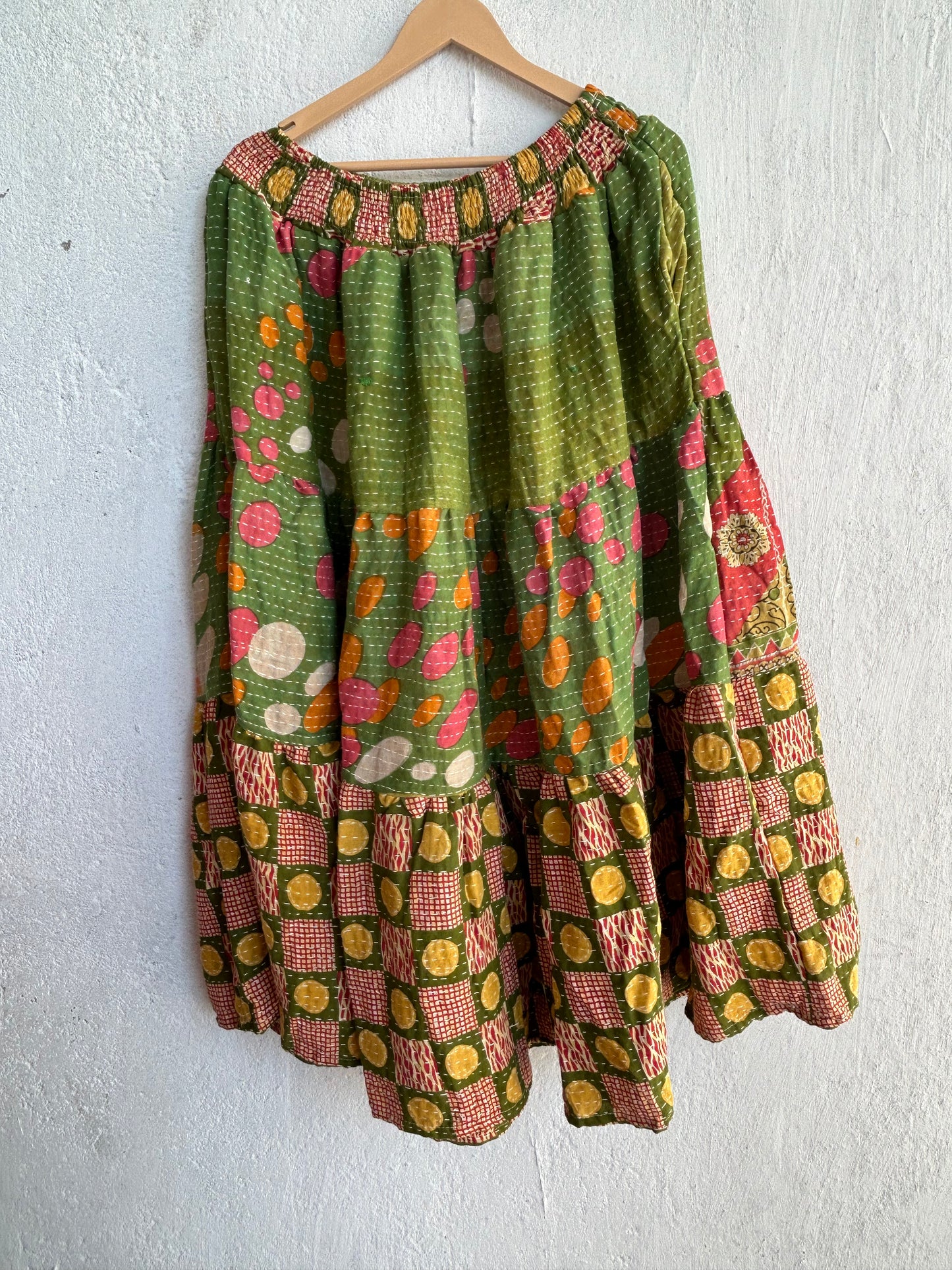 Kantha Frill Skirt KRSKT 206