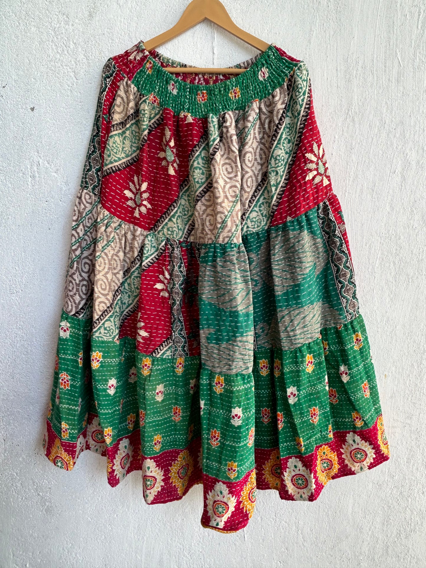 Kantha Frill Skirt KRSKT 217