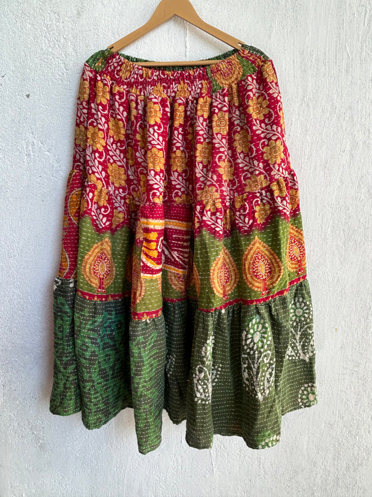 Kantha Frill Skirt KRSKT 219