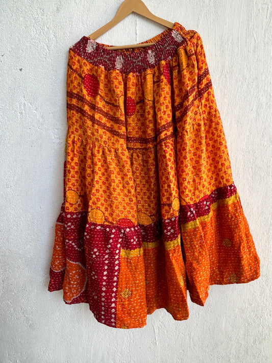 Kantha Frill Skirt KRSKT 223