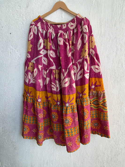 Kantha Frill Skirt KRSKT 227