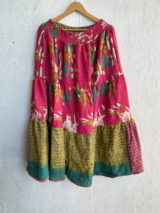 Kantha Frill Skirt KRSKT 228