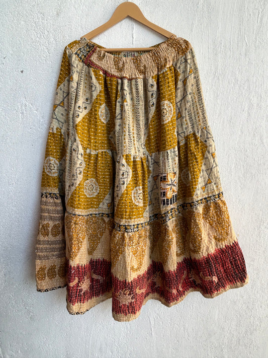 Kantha Frill Skirt KRSKT 229