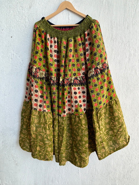 Kantha Frill Skirt KRSKT 234