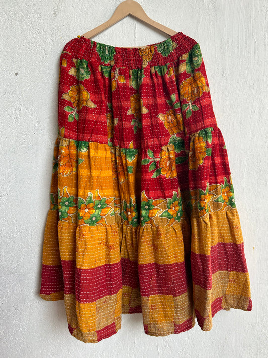 Kantha Frill Skirt KRSKT 03