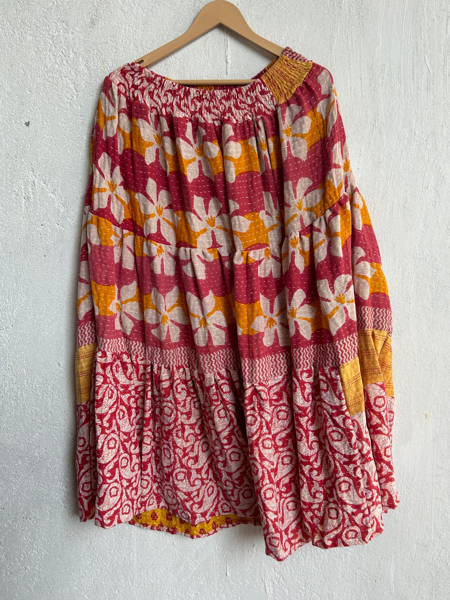 Kantha Frill Skirt KRSKT 04