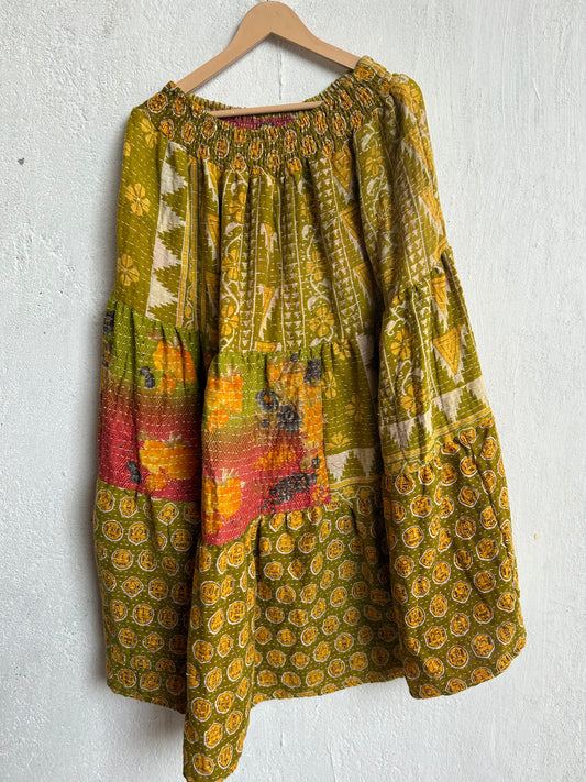 Kantha Frill Skirt KRSKT 57